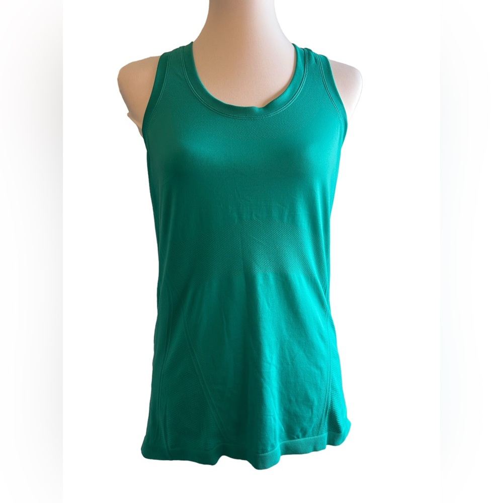 Athleta: Medium Sea Green Medium Momentum Seamless Tank Top